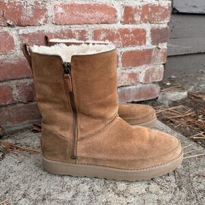 UGG Tan Boots with Cream Lining